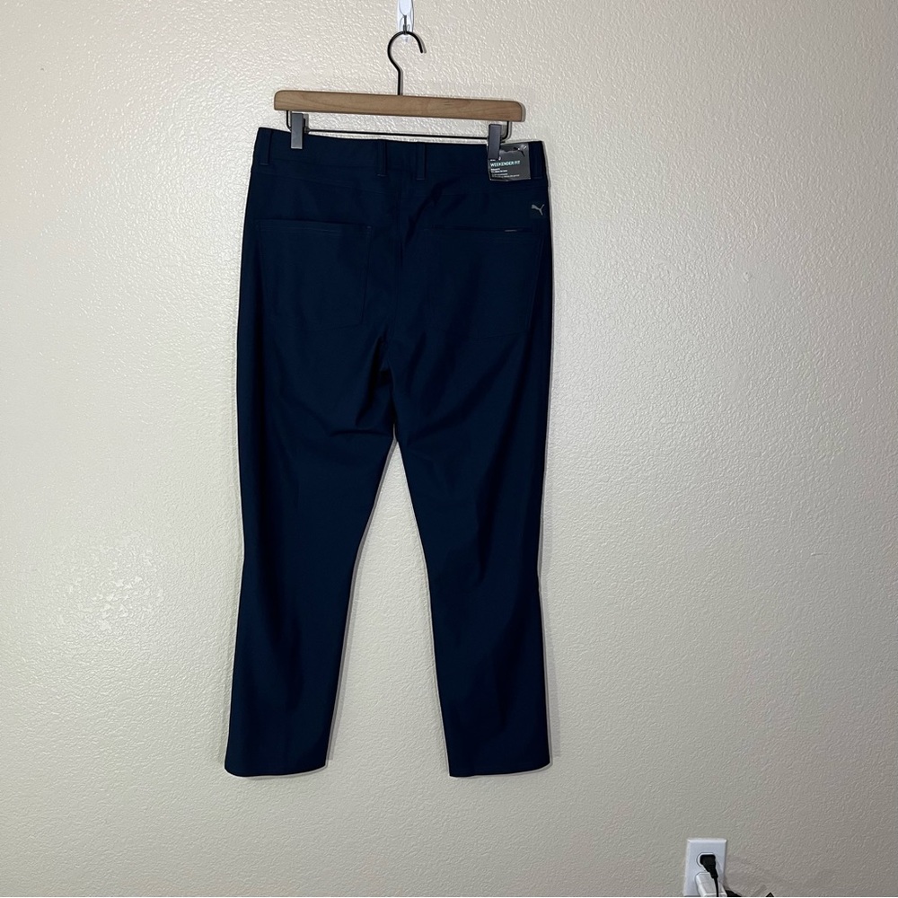 Puma 101 Golf Pants 531103 100% Poleyster 5 Pocket 50+ UPF Navy 32x30